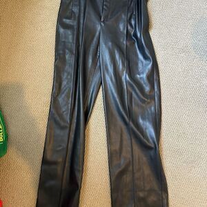 Zara Women’s Black Leather Pants